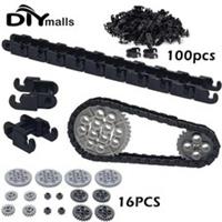 🔥100pcs 3711 LEGO New Black Technic Link Chain Link Pieces tank track tread.🔥