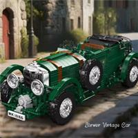 1147PCS Vintage Classic Racing Car Building Blocks Model Kit Bricks Set Gift