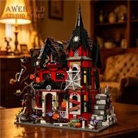 1249pcs Haunted House Building Blocks Vampire Ghost Horror MOC Model Adult Gift