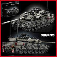 Leopard 2A7 Army Battle Tank Building Blocks Set 1009pcs Military WW2 Bricks Toy