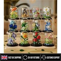Flower Bouquet Set LEGO Flowers Display Gift Home Dcor Boutique UK