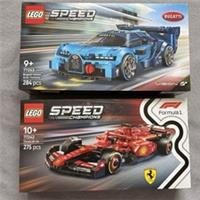 2 x Lego Speed Champions - F1 Ferrari (77242) & Bugatti (77253) BNIB - Freepost