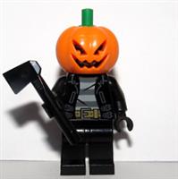 Lego Pumpkin Man Minifigure Jack O Lantern Figure Halloween Monster & Axe