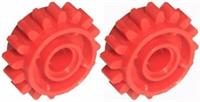Missing Lego Brick 18946 x 2 Red Gear Wheel 16 Tooth Clutch on Both Sides