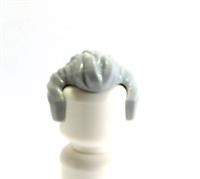 Lego Hair Wig For Boy Man Minifigure Swept Back Sideburns Light Grey