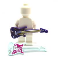 Lego Guitar 2 Electric Guitar Aqua Purple Music Band  Minifigure Not Included