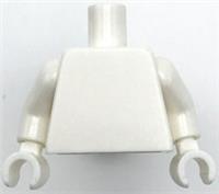 LEGO Torso Body For Minifigure Plain White