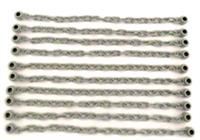 Lego 10 Chain 21 Links 12.5cm Long Light Grey For Train Star Wars Castle