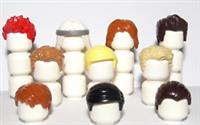 Lego 10 Hair Wig For Boy Man Minifigure Blonde Black Ginger Brown White Set A