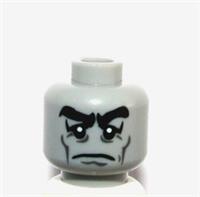 Lego Head For Minifigure Grey Zombie Monster Frankenstein Halloween