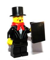 LEGO Carol Singer Boy Man Minifigure Xmas Christmas Choir Advent Cake Topper