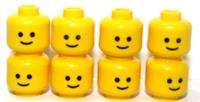 Lego 8 Head Heads For Boy Girl Minifigure Standard