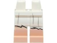 LEGO Flesh Leg Legs For Minifigure White Skirt Pattern