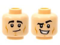 Lego Flesh Head For Boy Man Minifigure Reversible Lopsided Grin Joey