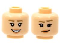 Lego Flesh Head For Female Girl Minifigure Big Lopsided Grin Rachel