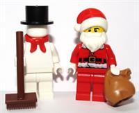 Lego Snowman Minifigure & Santa Claus Father Xmas Stocking Filler Advent