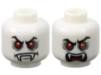 Lego Vampire Vampyre Dracula Head For Minifigure Glow In Dark Halloween Monster