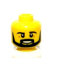 Lego Head For Man Boy Minifigure Black Beard