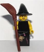 Lego Friendly Witch Minifigure & Broomstick Female Girl Halloween Monster