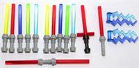 Lego 13 Lightsaber & Electric Wave For Minifigure Star Wars Maul Kylo Asajj