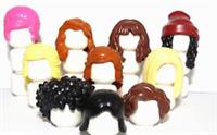 Lego 10 Hair Wig For Female Girl Minifigure Blonde Brown Black Ginger Pink Set B