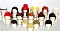 Lego 15 Hair Wig Beard For Girl Boy Man Minifigure Blonde Brown Black & More