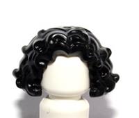 Lego Hair Wig For Female Girl Minifigure Curly Wavy Mid Length Black