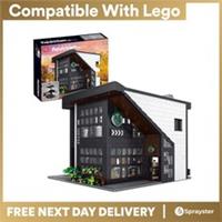 Mould King 16036 Urban Coffee House Building Brick Model 2728pcs Lighting