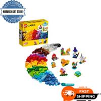 Creative Transparent Bricks Set with Animal Figures for Kids, 500 Pieces, Multic