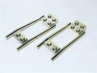 Lego Chrome Gold Plated Horse Hitching 49134/2397 x2 New!!