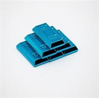 Lego Chrome Light Blue Plated Utensil Ingot Bar x5 99563 New!!