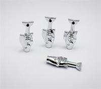 Lego Chrome Silver Plated Fish 64648 x4 New!!