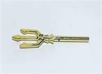 Lego Chrome Gold Trident Spear Weapon 92289 New!!