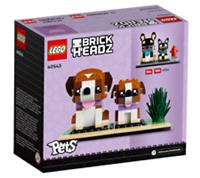 LEGO BrickHeadz 40543 Saint Bernard Dog & Puppy Set - Fun Collectible Build