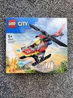 LEGO City Fire Rescue Helicopter Fireman Plane Set 60411 Brand New Sealed