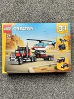 LEGO Creator 3 in 1 Flatbed Truck with Helicopter Set 31146 Brand New Sealed