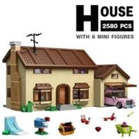 The Simpsons House 2523PCS Building Blocks Assembly Bricks with 6 Figures