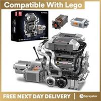 Mould King 10201 W16 Engine Model 16 Cylinder Building Bricks Runs 2024pcs