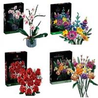 Wildflower Bouquet Set Artificial Flowers with Poppies Lego Bricks Display UK