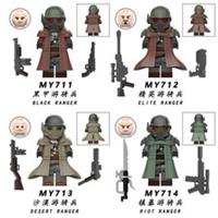 FALLOUT Zombie Customised Lego Mini Figure x 4 Rangers Soldiers Hero Toy Models