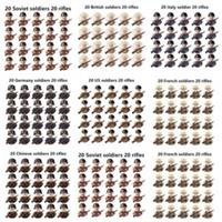 LEGO WW2 20X British World War Soldier Army Minifigures Toy Model War Games