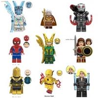 Marvel Avengers Super Hero Custom Lego Minifigures Iron Man Spiderman Toy Loki