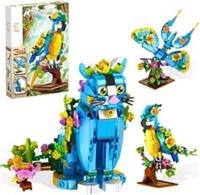Creator 3 in 1 Exotic Parrot to Frog to Fish Animal Figures Building Toy, Creati