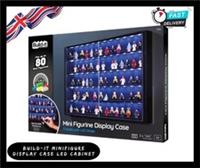 Mini Figures Display Case Protect Figurines 5 Levels LED Strips Lego Compatible