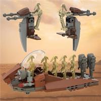 Star Wars Battle Droid Ship Carrier Custom Lego Platoon Attack Mini Figures Toys