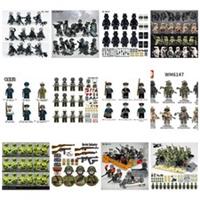 Lego Soldier Army WW2 WW1 Wargame Hero Toy Minifigure Models Trooper English USA