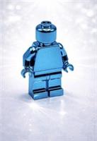 Lego Chrome Blue Plated Plain Minifigure New!!