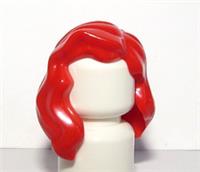 Lego Hair Wig For Female Girl Minifigure Long Wavy Red