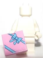 Lego Gift Present Tile 2x2 Pink Blue Bow Minifig Not Inc Xmas Santa Birthday