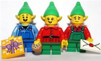 Lego 3 Elf Minifigure Present Cookie & Letter Santa Helpers Xmas Christmas Set E